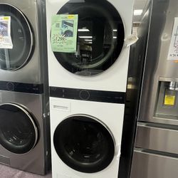 27’ Stackable Washer And Dryer WashTower LG White New Scratch And Dents