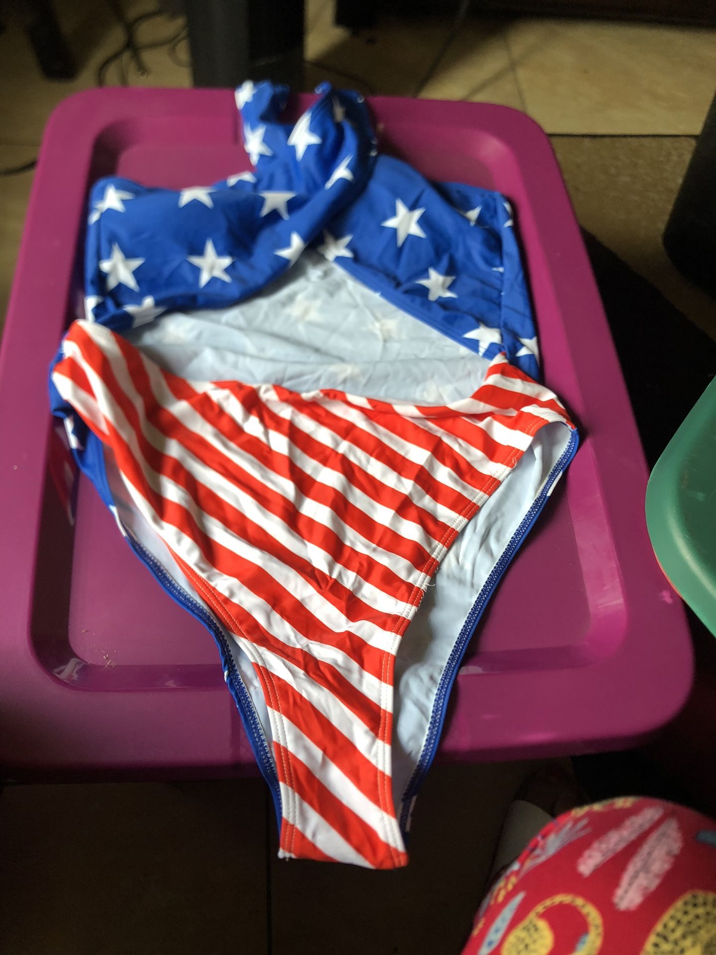Red White And blue  Swimsuit 