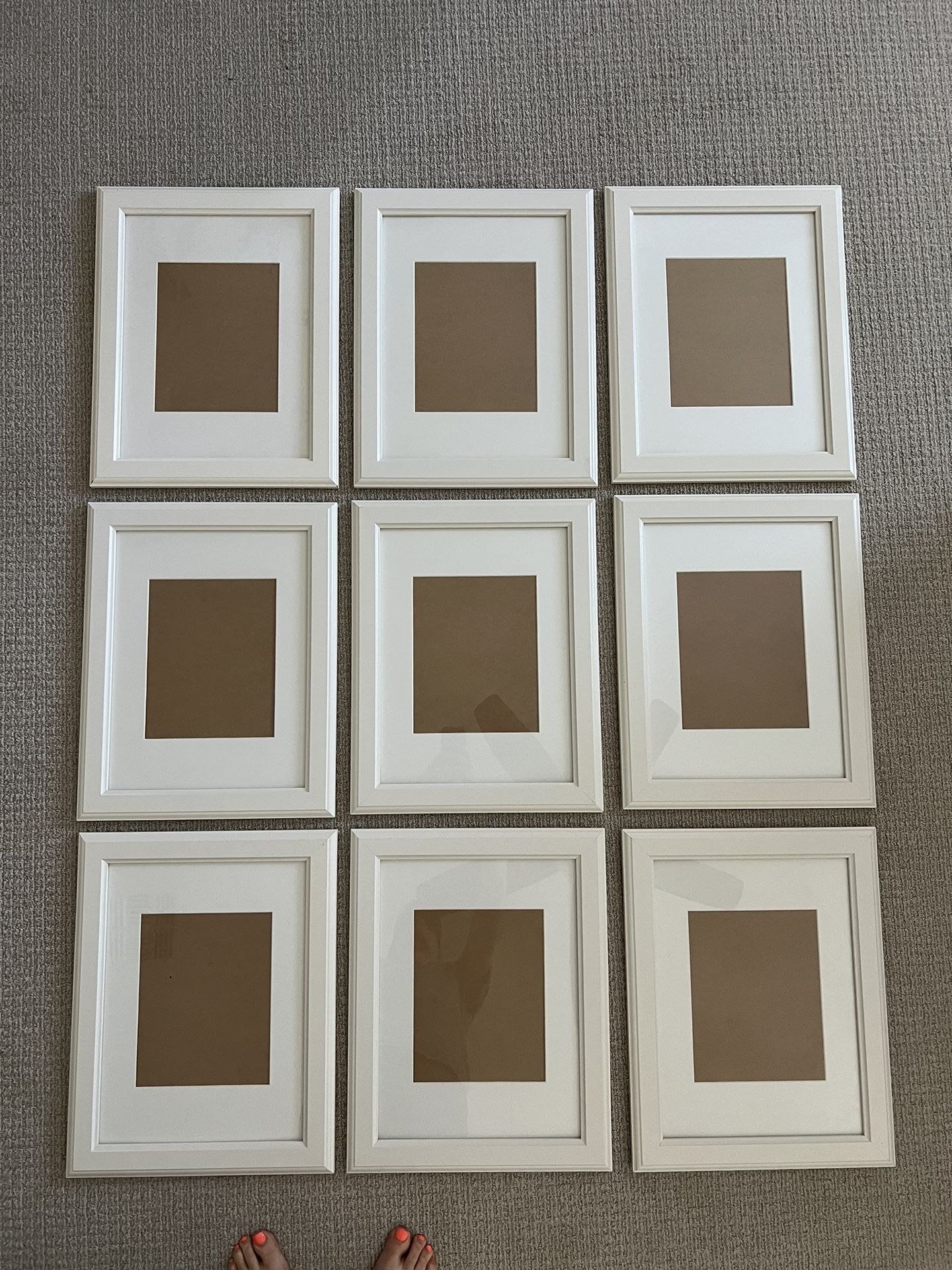IKEA White Frames- Set Of 9