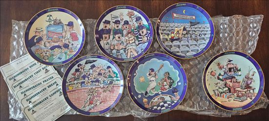 Danbury Mint Gary Patterson Arizona Diamondbacks Porcelain Collector Plates - Set of 6