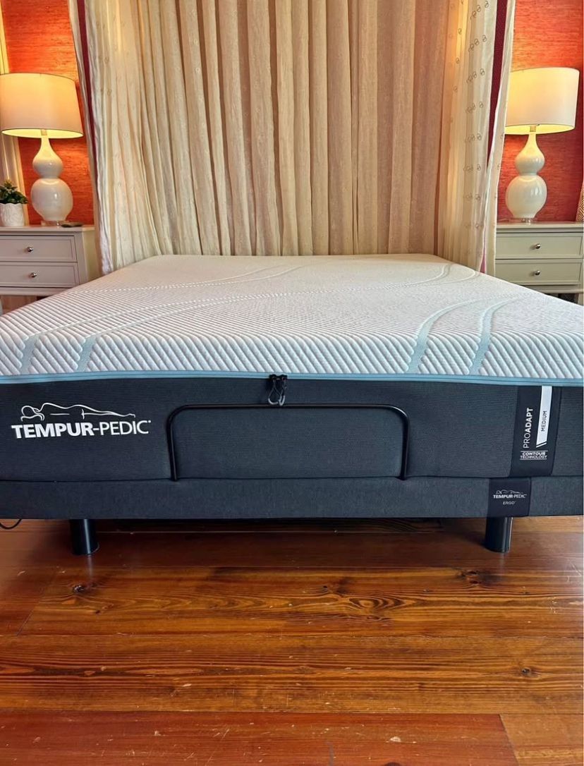TEMPUR-PEDIC-Temper-Ergo-Power-Base & Pro-Adapt-Mattres-Queen-Size