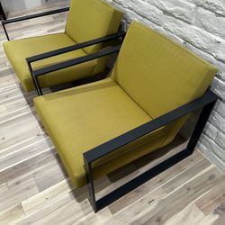 CB2 Specs Chairs in Citron