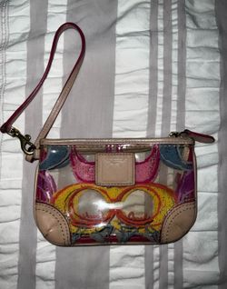 Vintage coach wristlet