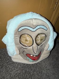 Rick & Morty Cartoon TV Show Rick Halloween Costume Cosplay Mask Used Pre Owned.