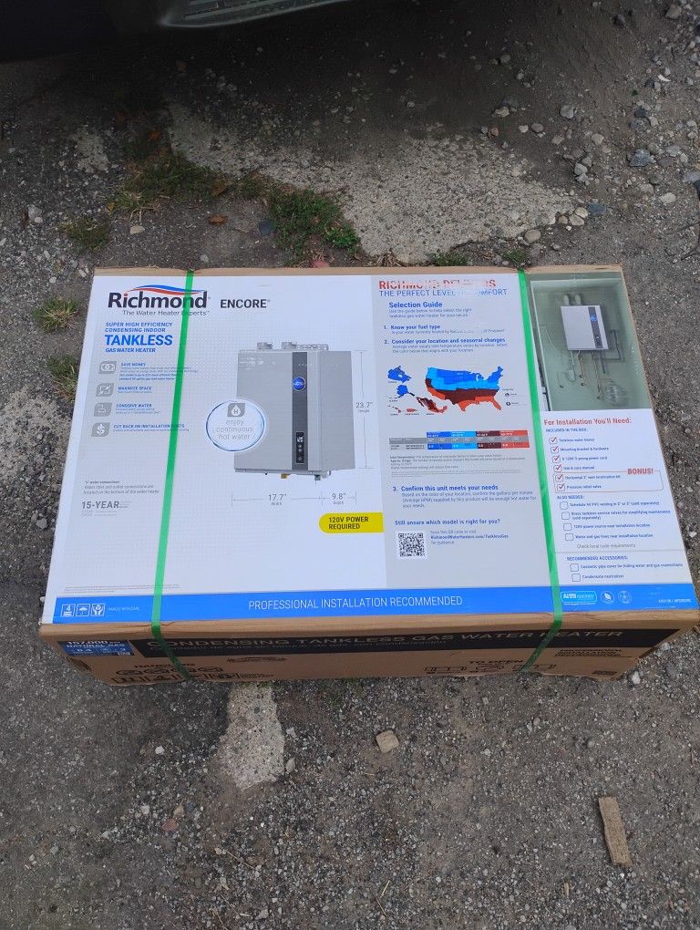 Brand New Richmond Tank Less Water Heater