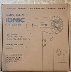 Hair Dryer Slopehill Pro Ionic Hair Dryer Portable High-Speed 2000W Diffuser