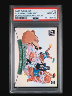 2025 PANINI DONRUSS DOWNTOWN HORIZONTAL #16 COLSTON LOVELAND PSA 10