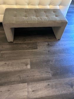Grey bench