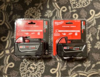 Milwaukee M18 Extended Capacity 5.0 Ah Batteries