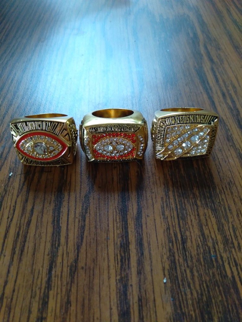 Washington Redskins Championship 3 Ring Set