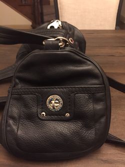 Marc Jacob black leather handbag
