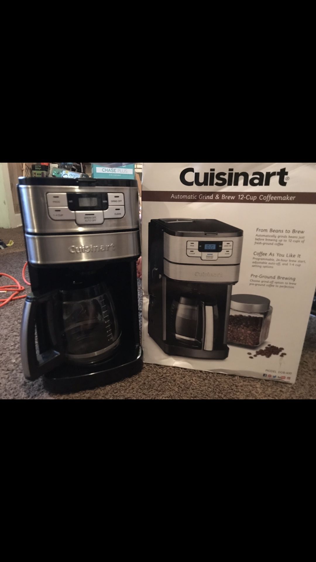 Cuisinart Automatic Grind & Brew 12-Cup Coffeemaker