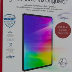 ZAGG InvisibleShield Glass Elite VisionGuard+ iPad 10.2 Inch Screen Protector 9th Generation (Fits 8th/7th Gen) - 4X Stronger Scratch Protection (New)