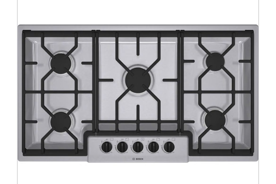 Gas Cooktop 36" Stainless steel