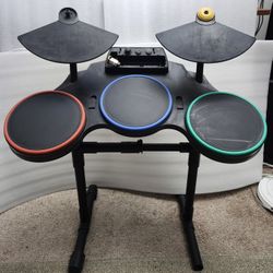 Guitar Hero World Your Drum Set Nintendo Wii -  (Set Comes with Pedal And Sticks)