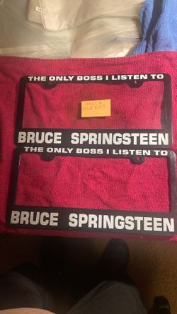 Springsteen license plate frame