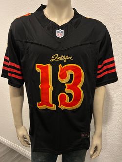 San Francisco 49ers Brock Purdy #13  Stitched Jersey Black Red Gold
