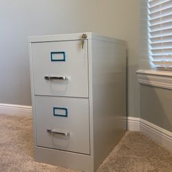 LIKE NEW 2 Drawer Locking File Cabinet