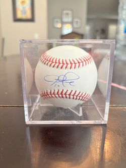 JUSTIN TURNER SIGNED MLB BALL