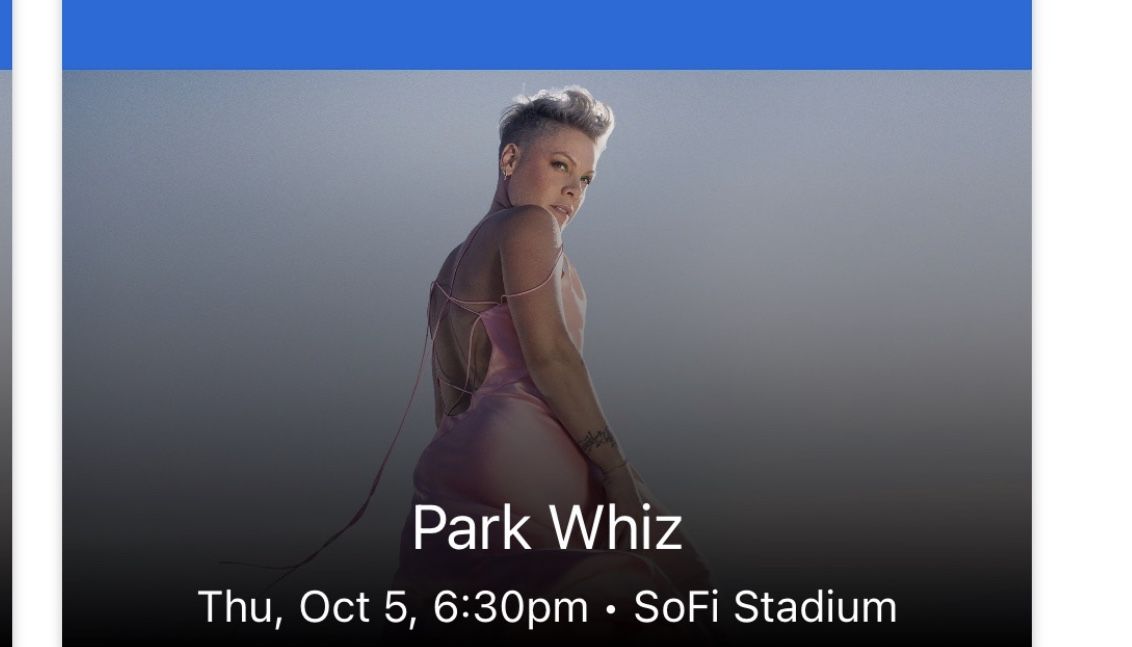 PINK CONCERT TICKETS