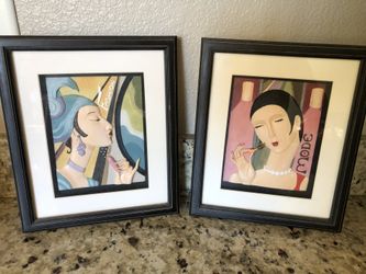 2 small pictures/ home decor 8x10
