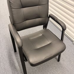Black Office / Guest Chair with Armrests