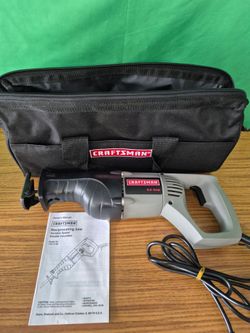 CRAFTSMAN H.D. RECIPROCATING SAW 172.17180-SOFT CASE . ONE TIME USE  !!!