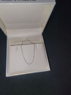 Thin Silver Chain Necklace