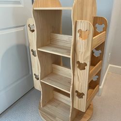 360° Swivel Solid Wood Children’s Bookshelf