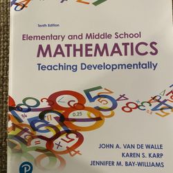 Elementary And Middle School Mathematics Teaching Developmentally