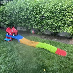 Kids car and slide track