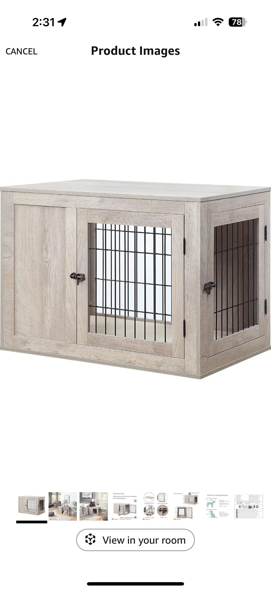 Furniture Dog Crate