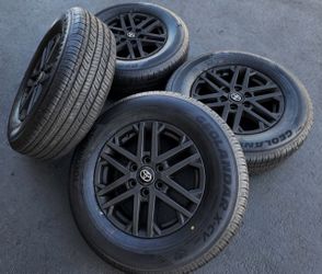 18" Toyota Tundra New 2026 Satin Black Wheels And Tires