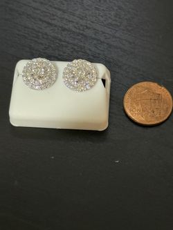 925 silver Earrings, With 3 Ct Moissanite