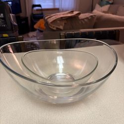 Two Glass Bowls 