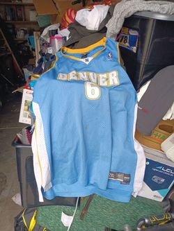 Denver Nuggets #6 Reebok NBA Jersey 2XL