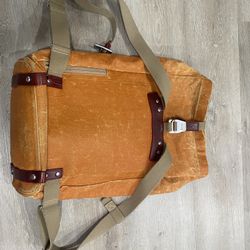 Brooks Cycling Canvas Leather Riding  Backpack Italian 