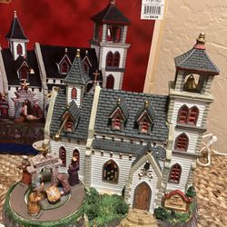 Vintage 2009 Lemax Christmas Village Church of the Nativity Light/Music Retired 