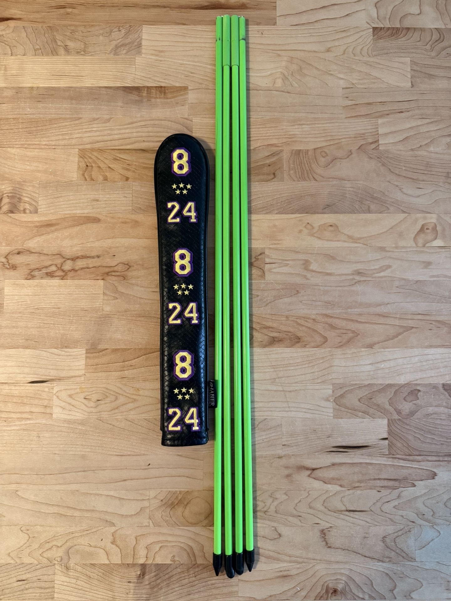Golf Alignment Sticks with Kobe Bryant Cover