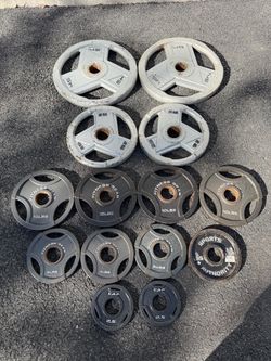 Full Olympic weightlifting plate set