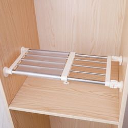 Brand New -Closet Tension Shelf And Rod Storage 