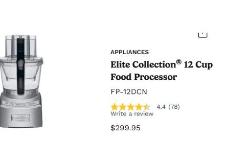 $50 Elite Collection® 12 Cup Food Processor