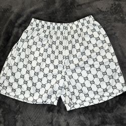 gucci print Mesh Shorts 