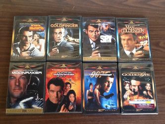 James Bonds collection of DVDs