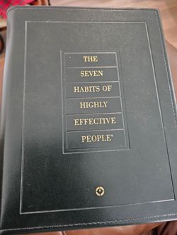 Vintage 1996 Covey 7 Habits Workbook Set with Portfolio & Application Supplement