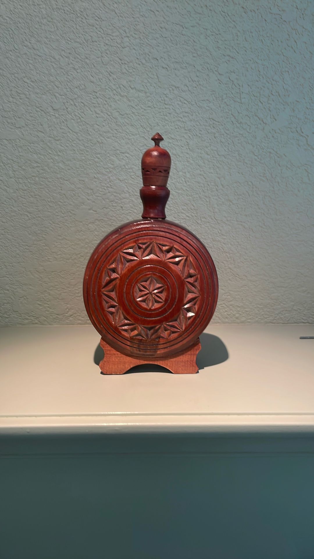Vintage Wood Flask Water/wine