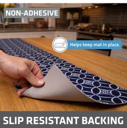 Indigo non-adhesive drawer/shelf liner