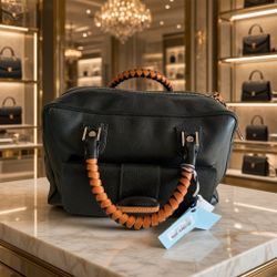 New Malo Handbag with Braided Orange Handle