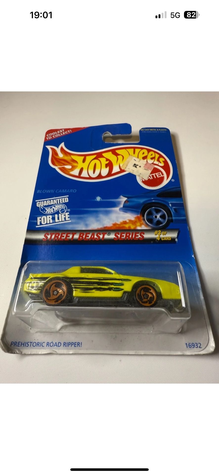 hot wheels street beast series #3 of 4 cars prehistoric road ripper