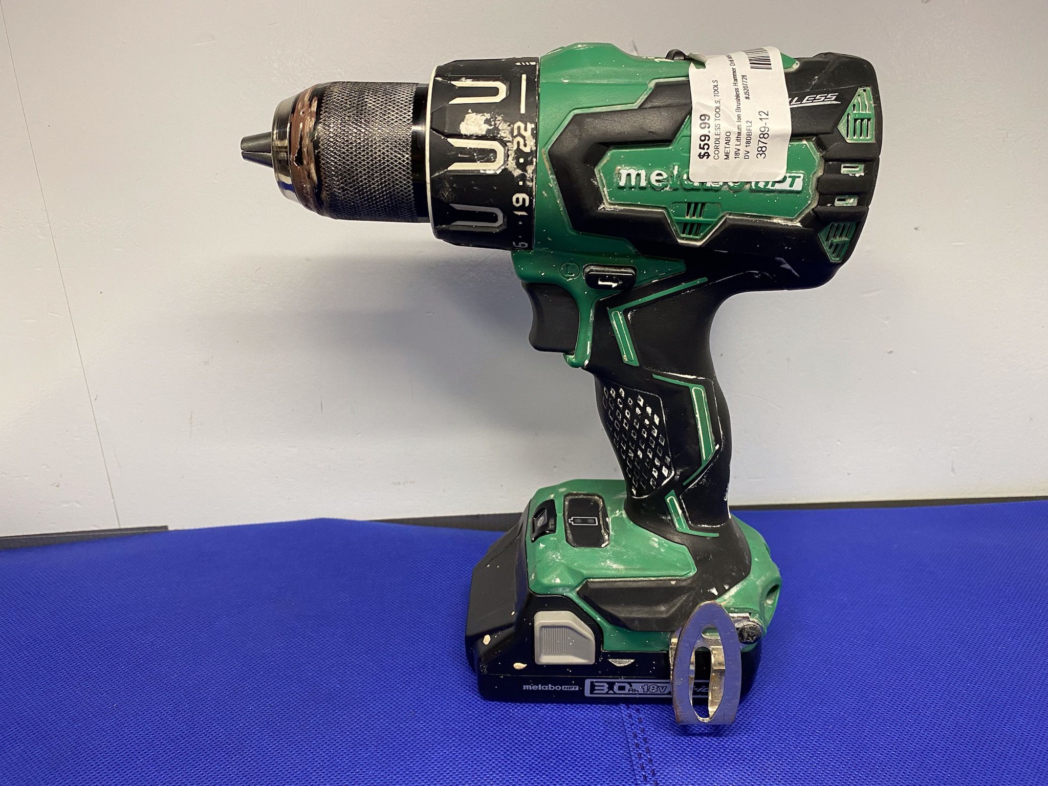 METABO DV 18DBFL2 18V Lithium Ion Brushless Hammer Drill W/BATTERY